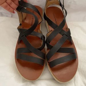 NEW! Never worn. Lucky brand espadrille sandal.
